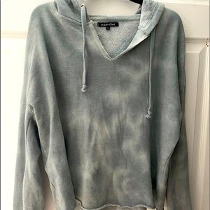 Cropped tie dye sweatshirt